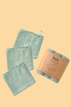 Load image into Gallery viewer, Wash Cloths 3 Pack: Sage