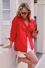 Load image into Gallery viewer, PETA OVERSIZED SHIRT/HERITAGE RED