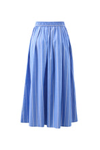 Load image into Gallery viewer, Florence Maxi Skirt - Blue white stripe