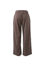 Load image into Gallery viewer, The Lounge Pant - Textured Chocolate Check