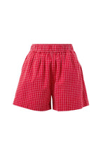 Load image into Gallery viewer, Mila Short -textured Red check