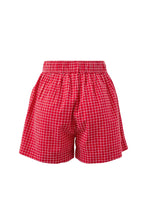 Load image into Gallery viewer, Mila Short -textured Red check