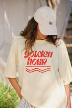 Load image into Gallery viewer, Luna Relaxed Tee -Butter/golden hour
