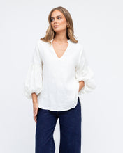 Load image into Gallery viewer, Aria Linen Blouse – White