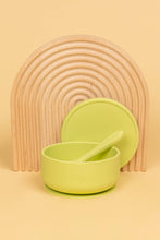 Load image into Gallery viewer, Silicone Suction Bowl with lid + Spoon Set: Blossom