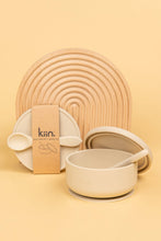 Load image into Gallery viewer, Silicone Suction Bowl with lid + Spoon Set: Vanilla