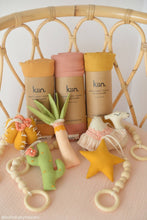 Load image into Gallery viewer, Organic Swaddle: Rainbow Ivory Umber