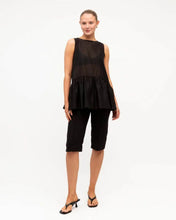 Load image into Gallery viewer, Sia Sheer Peplum Top