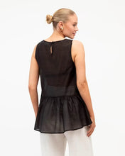 Load image into Gallery viewer, Sia Sheer Peplum Top