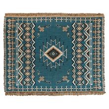 Load image into Gallery viewer, 'Let It Be' Woven Picnic Rug/Throw: Regular 130x160cm