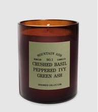 Load image into Gallery viewer, Hunter candle - NO. 1 MOUNTAIN ASH / CRUSHED BASIL, PEPPERED IVY, GREEN ASH