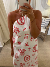 Load image into Gallery viewer, One-Shoulder Christmas Dress