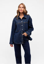 Load image into Gallery viewer, Denim Shacket – Indigo