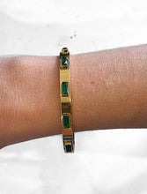 Load image into Gallery viewer, Emerald Radience – 18K Gold Plated Bracelet