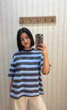 Load image into Gallery viewer, Striped oversized tee