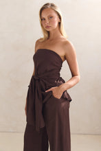 Load image into Gallery viewer, Strapless Tie-Front Set