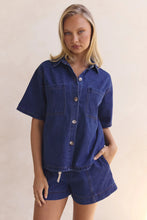 Load image into Gallery viewer, Denim Shirt & Short Set - Indigo