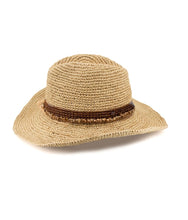 Load image into Gallery viewer, Castaway Raffia Cowboy - Natural/Chocolate