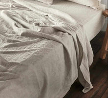 Load image into Gallery viewer, French Linen Flat Sheet - Natural