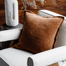 Load image into Gallery viewer, Evelyn Velvet Cushion - Nutmeg