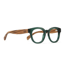 Load image into Gallery viewer, ALIVE BOTTLE GREEN l Wooden Magnifying Reader