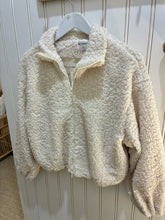 Load image into Gallery viewer, Teddy Bomber Jacket - Cream