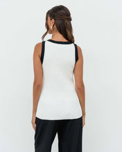 Load image into Gallery viewer, Mila Contrast Top - Off White