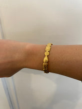 Load image into Gallery viewer, Stevie Textured Gold Cuff Bangle