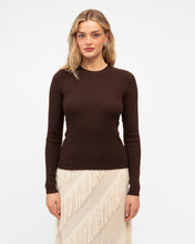 Load image into Gallery viewer, Chocolate Rib Knit Top