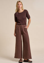 Load image into Gallery viewer, Little Lies Jude Linen Pant – Chocolate