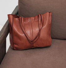 Load image into Gallery viewer, Baby Unlined Tote Cognac