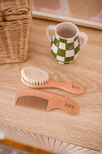 Load image into Gallery viewer, Wooden Baby Brush + Comb Set