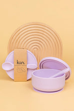 Load image into Gallery viewer, Silicone Suction Bowl with lid + Spoon Set: Blossom