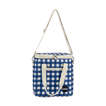 Load image into Gallery viewer, Mini Cooler Blue Check