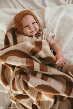 Load image into Gallery viewer, Organic Cotton Knitted Blanket: Bloom