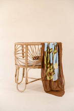Load image into Gallery viewer, Organic Muslin Swaddle - Fleur Umber (Limited Edition): Fleur - Umber