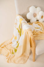 Load image into Gallery viewer, Organic Muslin Swaddle - Fleur Warm Oat (Limited Edition): Fleur - Warm Oat