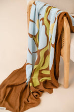 Load image into Gallery viewer, Organic Muslin Swaddle - Fleur Umber (Limited Edition): Fleur - Umber