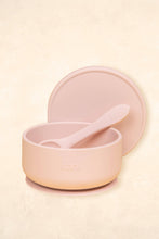Load image into Gallery viewer, Silicone Suction Bowl with lid + Spoon Set - Outlet: Blossom