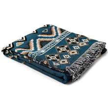 Load image into Gallery viewer, 'Let It Be' Woven Picnic Rug/Throw: Regular 130x160cm