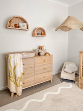Load image into Gallery viewer, Organic Muslin Swaddle - Fleur Warm Oat (Limited Edition): Fleur - Warm Oat