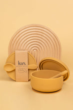 Load image into Gallery viewer, Silicone Suction Bowl with lid + Spoon Set: Vanilla