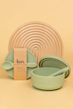 Load image into Gallery viewer, Silicone Suction Bowl with lid + Spoon Set: Blossom