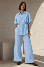 Load image into Gallery viewer, THE SIENNA DRAWSTRING SET -POWDER BLUE