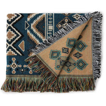 Load image into Gallery viewer, 'Let It Be' Woven Picnic Rug/Throw: Regular 130x160cm