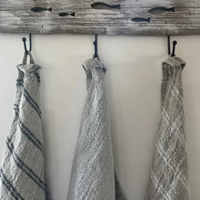 Load image into Gallery viewer, Tea Towel White Stripes Handloomed/Rustic Linen