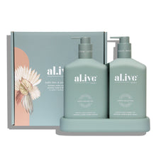 Load image into Gallery viewer, WASH & LOTION DUO + TRAY - KAFFIR LIME & GREEN TEA