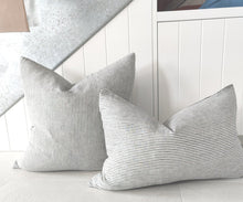 Load image into Gallery viewer, Marcel French Linen Pinstriped Cushion
