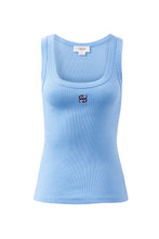 Load image into Gallery viewer, Zoe Contour Rib Scoop Tank - Powder Blue
