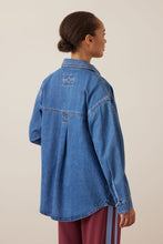Load image into Gallery viewer, Bobbi Side Pocket Denim Shacket - Indigo
